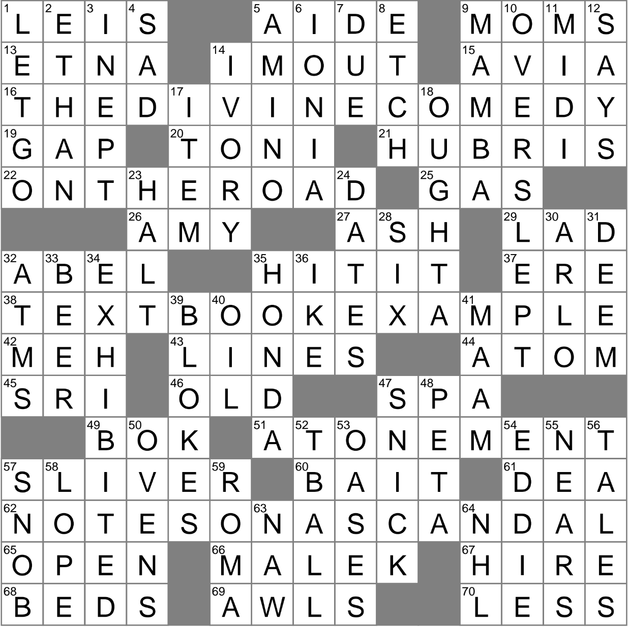 coming to pass crossword clue