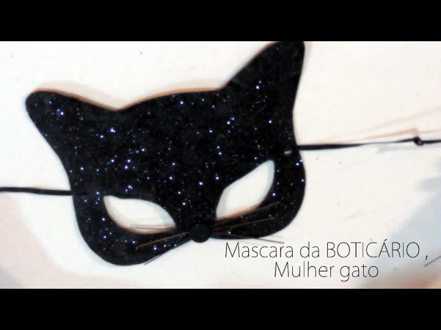 como hacer mascara de catwoman