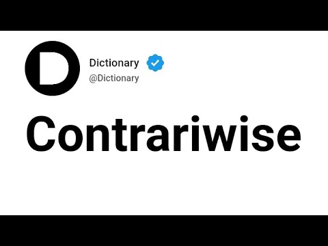 contrariwise definition