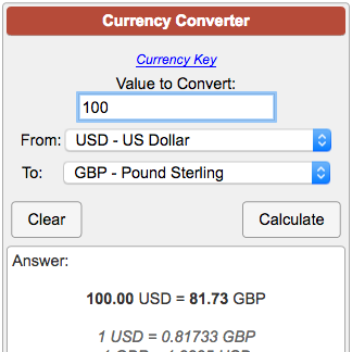 conversion dollars to pounds