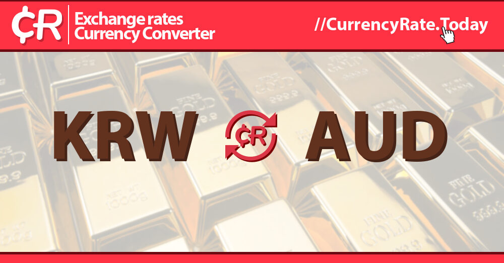 convert aud to krw