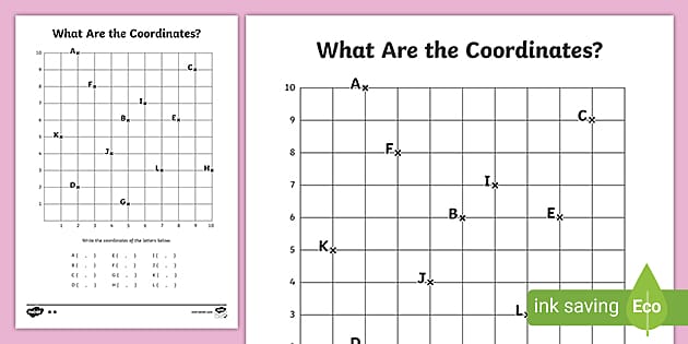 coordinates worksheet