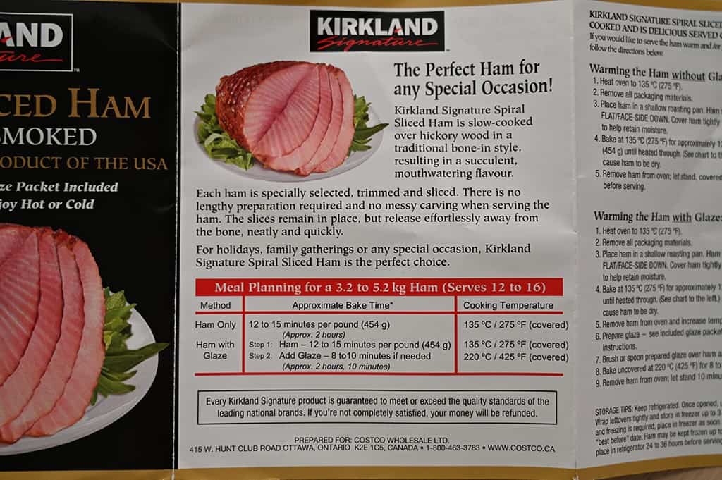 costco spiral ham