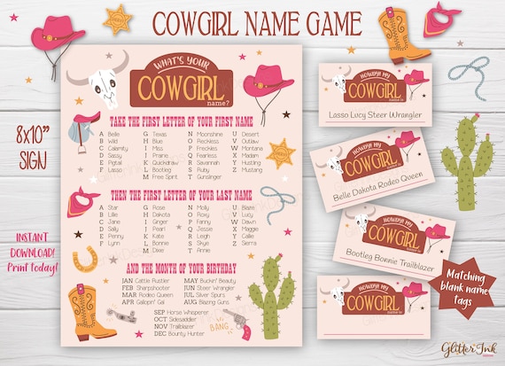 cowgirl nicknames generator