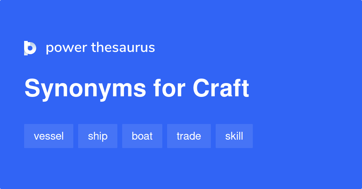 crafting synonym