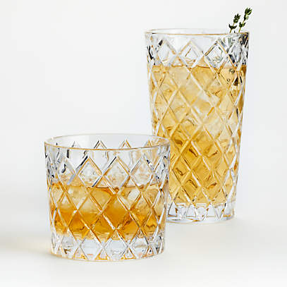 crate and barrel glassware