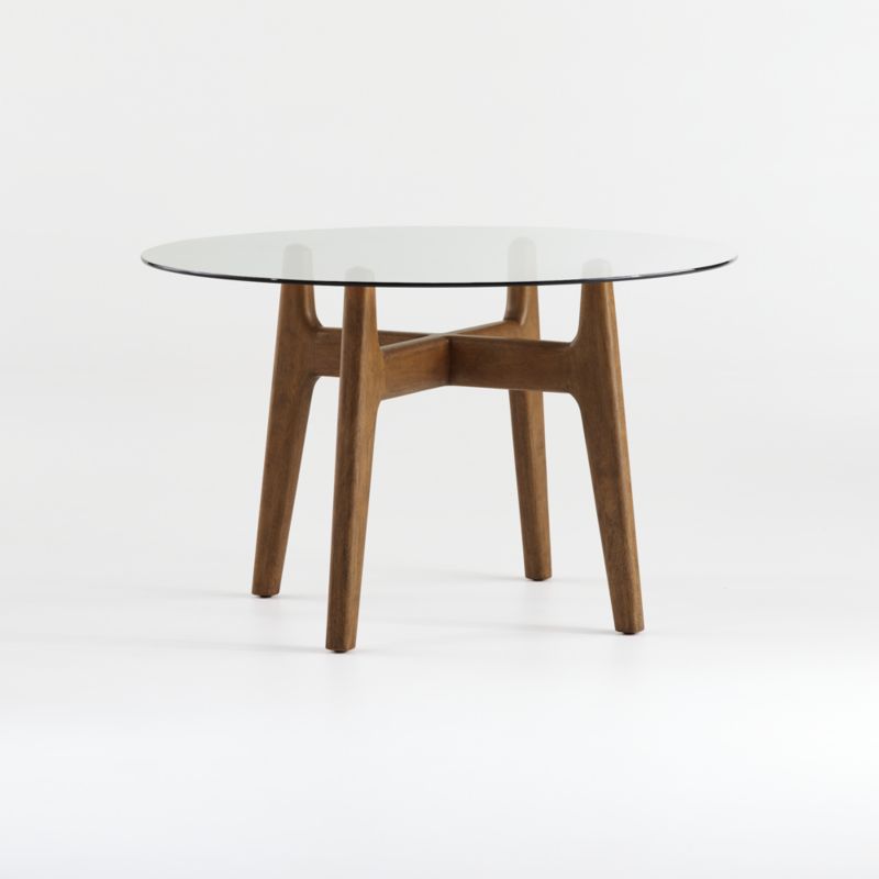 crate and barrel round dining table