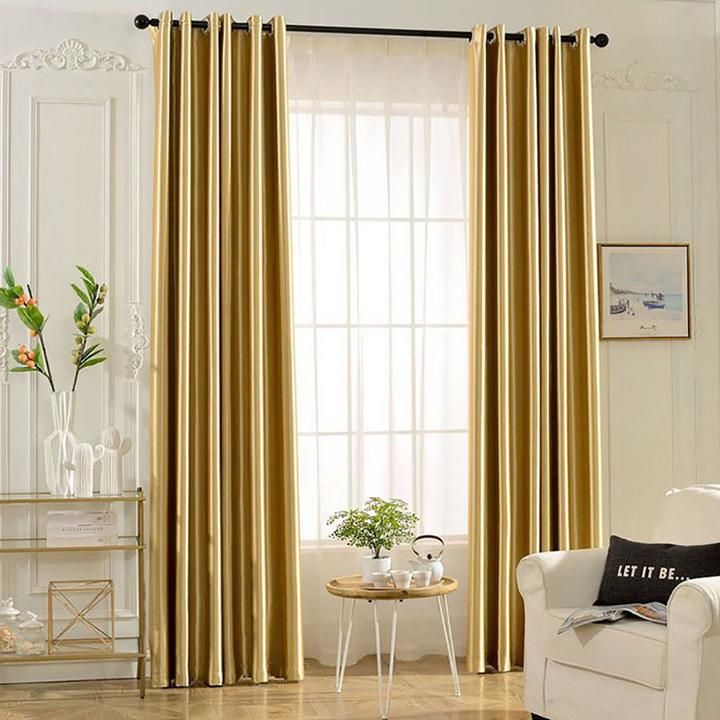 cream and gold curtains