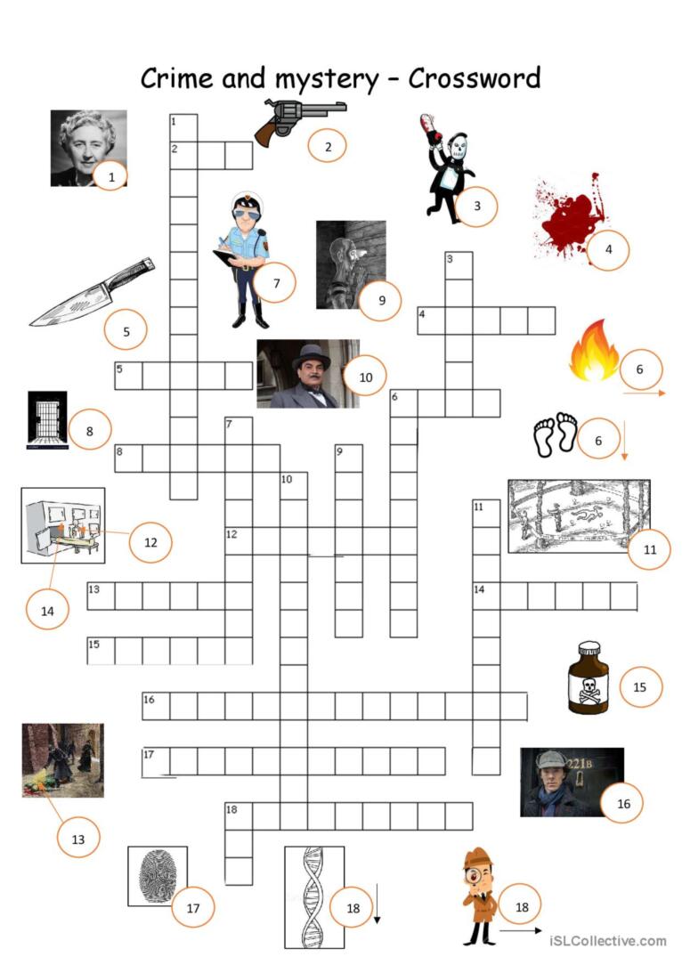 crime crossword clue