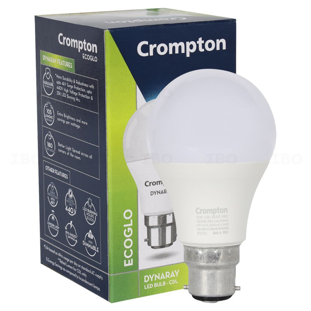 crompton led bulb 9 watt