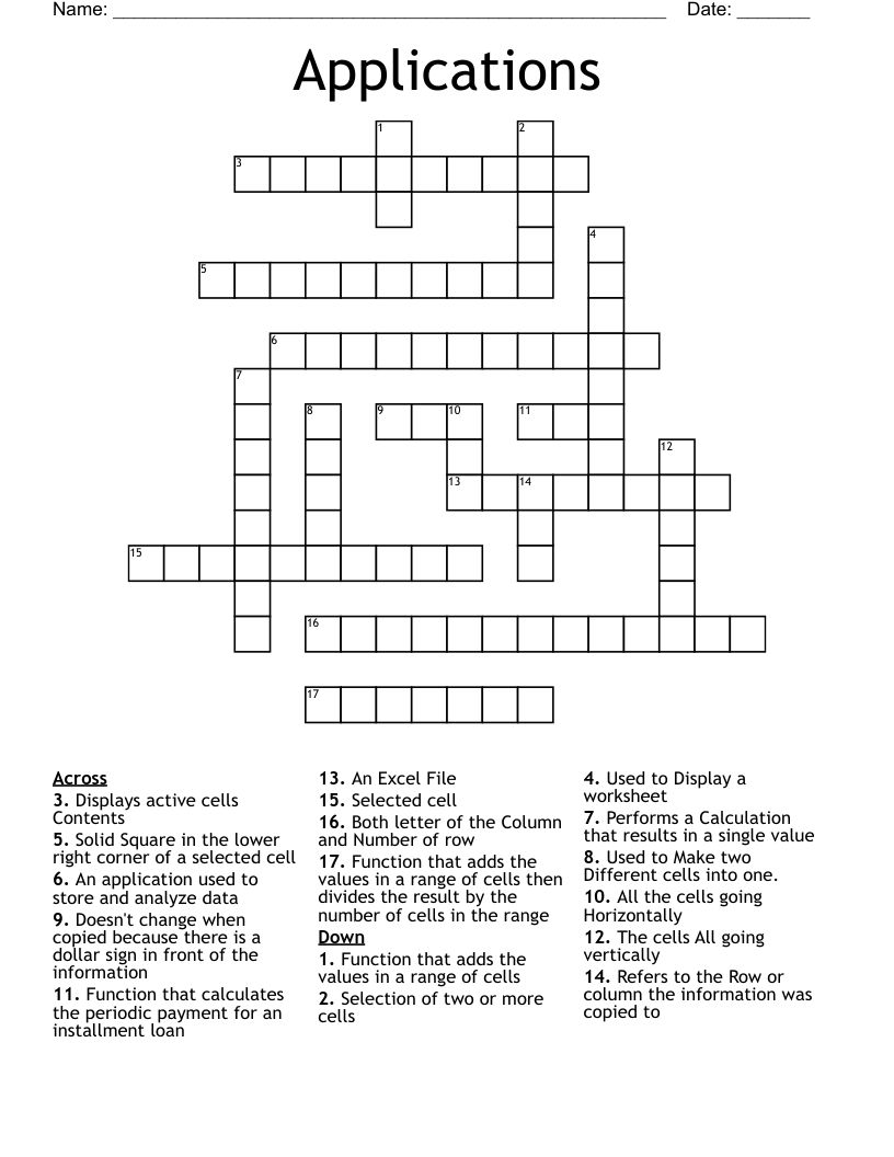 crossword applications