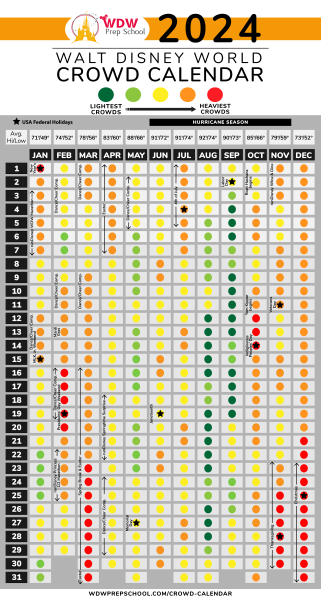 crowd calendar at disney world