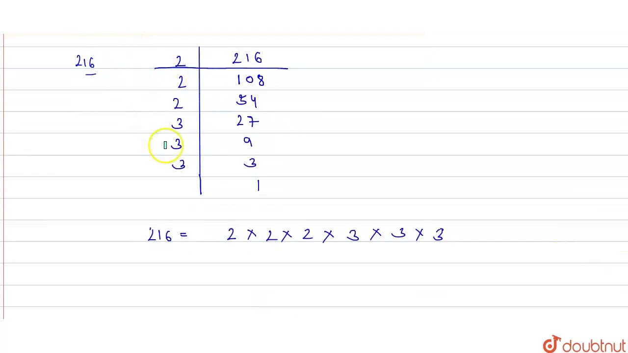 cube root of 216