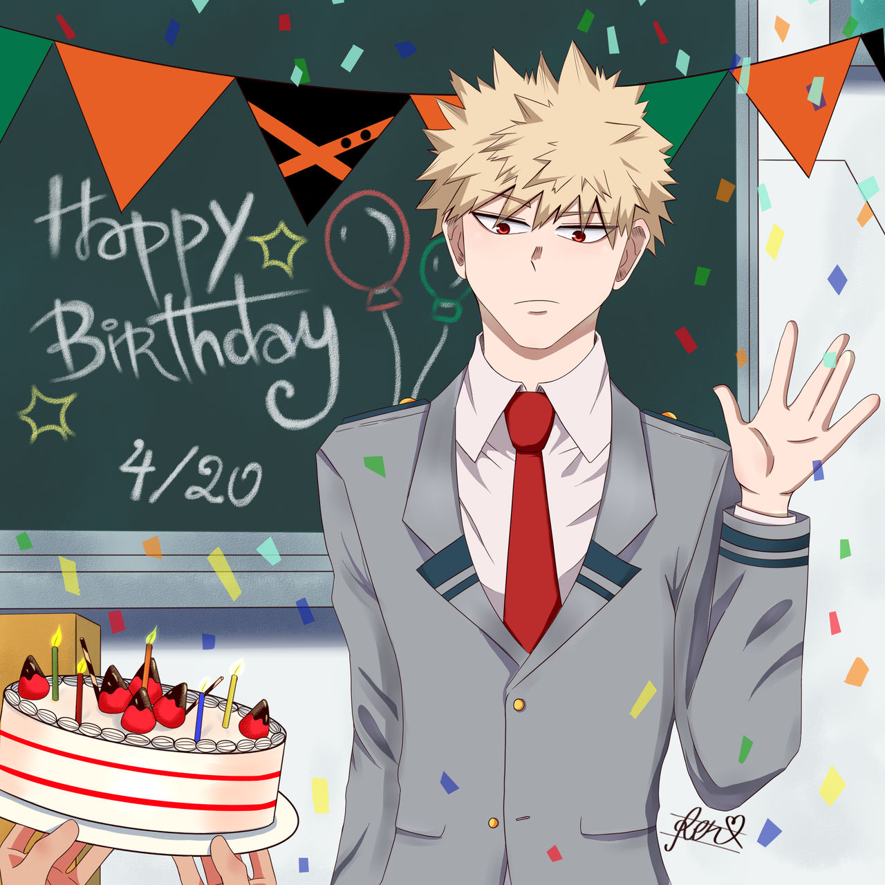 cumpleaños de bakugou