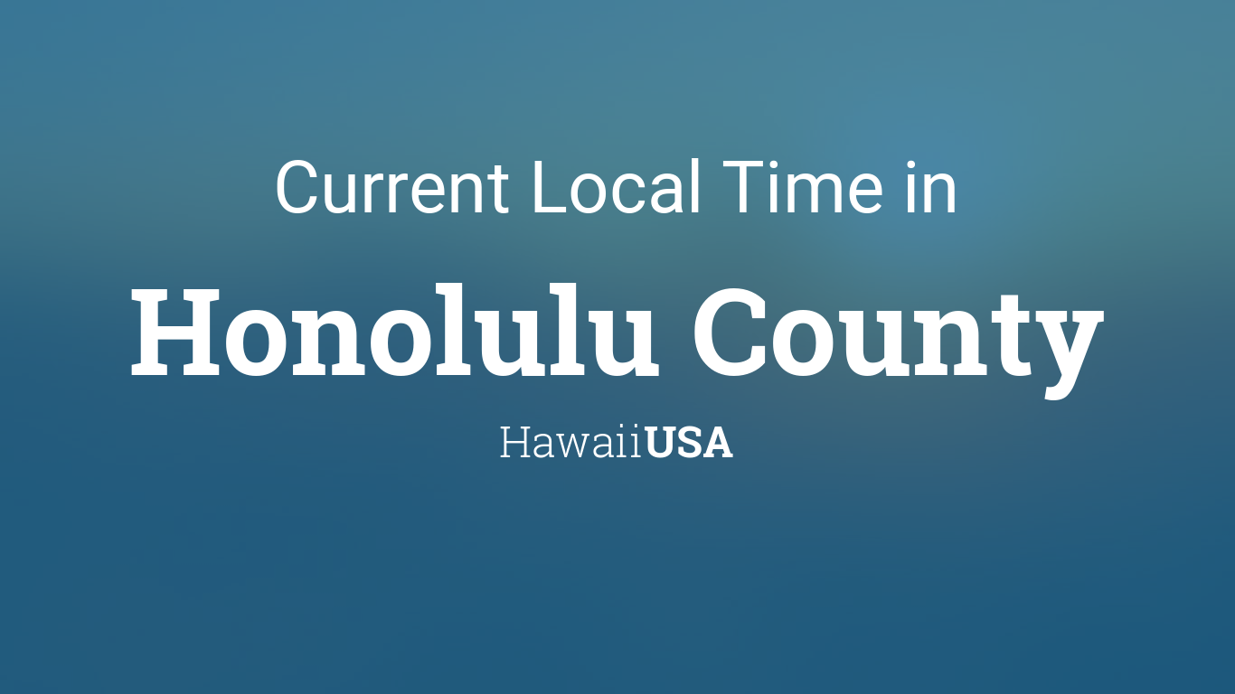 current time honolulu