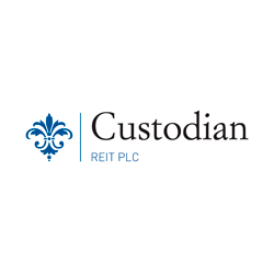 custodian reit share price