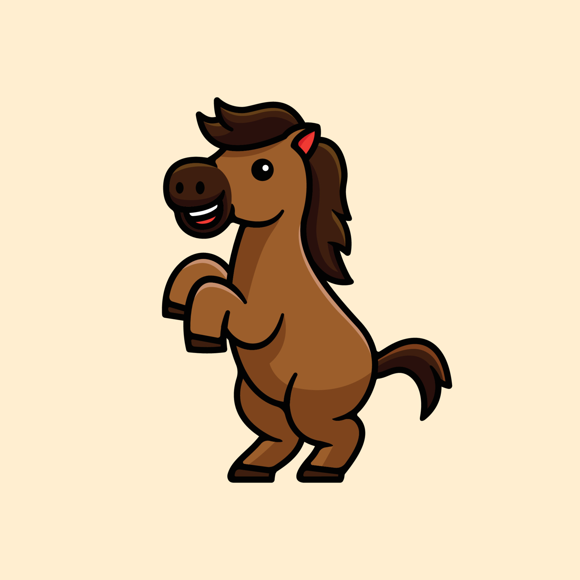 cute cartoon horse