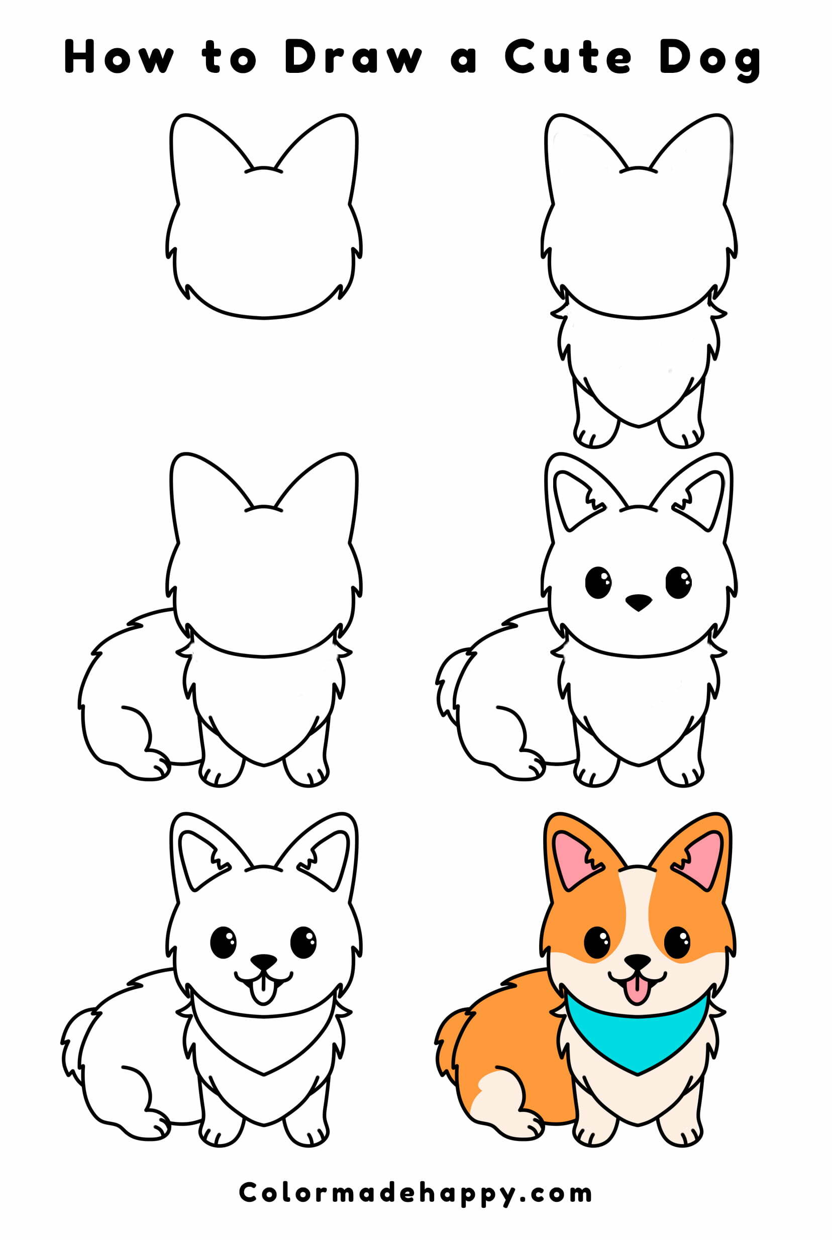 cute dog drawing images