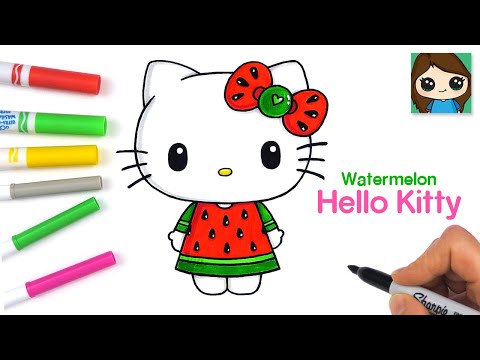 cute hello kitty drawing