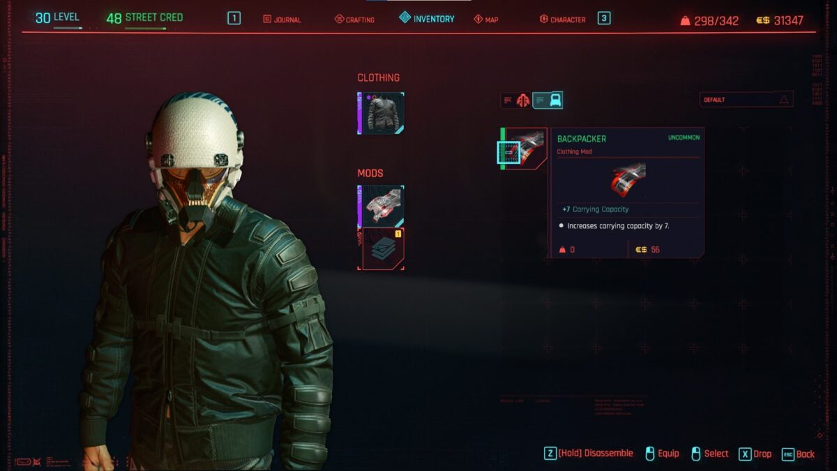 cyberpunk 2077 clothing mods