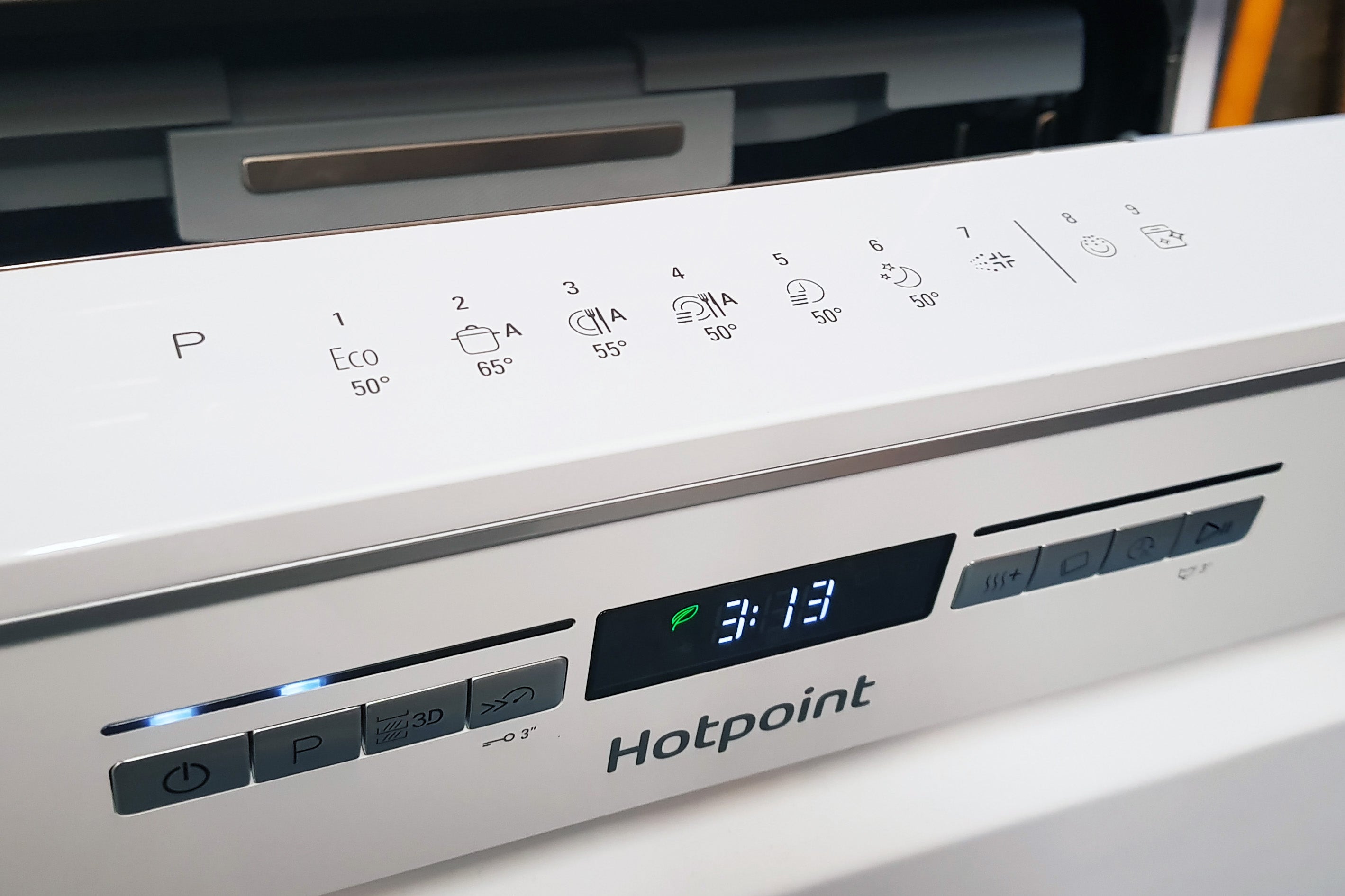 cycle display hotpoint dishwasher symbols