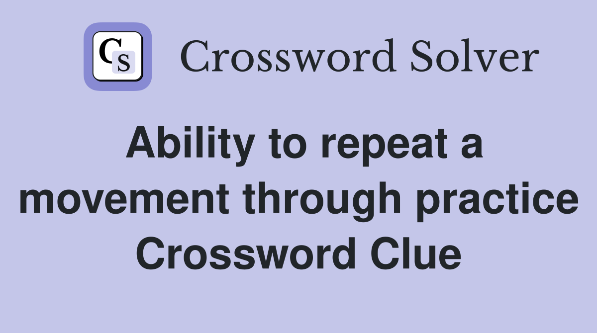 repeat crossword clue