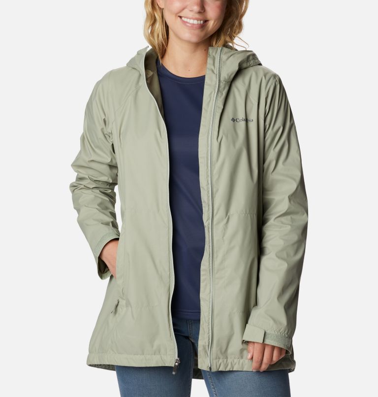 columbia womens switchback lined long rain jacket