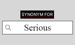 synonym of serious