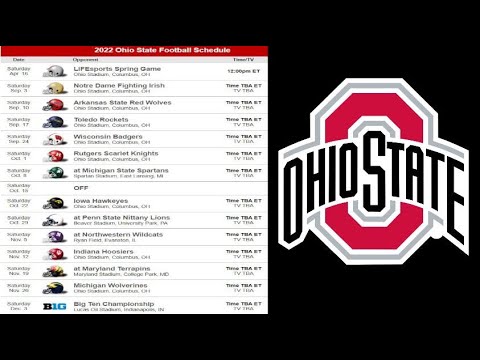 ohio state university football schedule