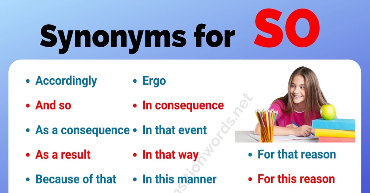 so synonym