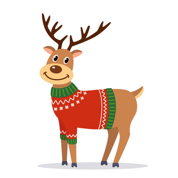 cartoon pictures of a reindeer