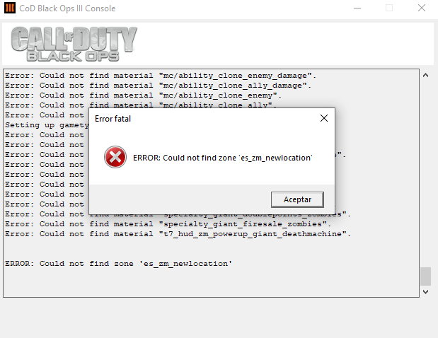 exe cannot find zone black ops