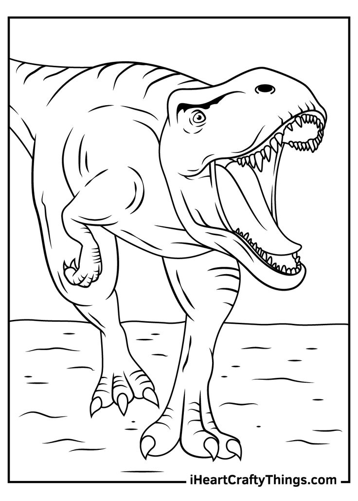 dinosaur colouring pages