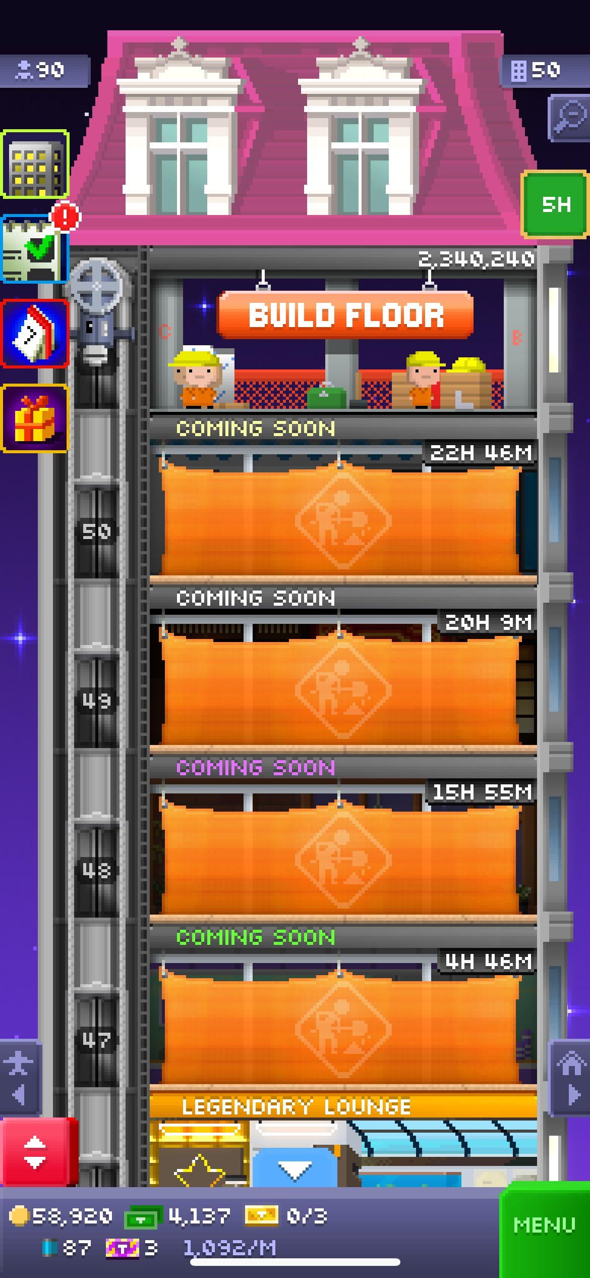 how to restore tiny tower