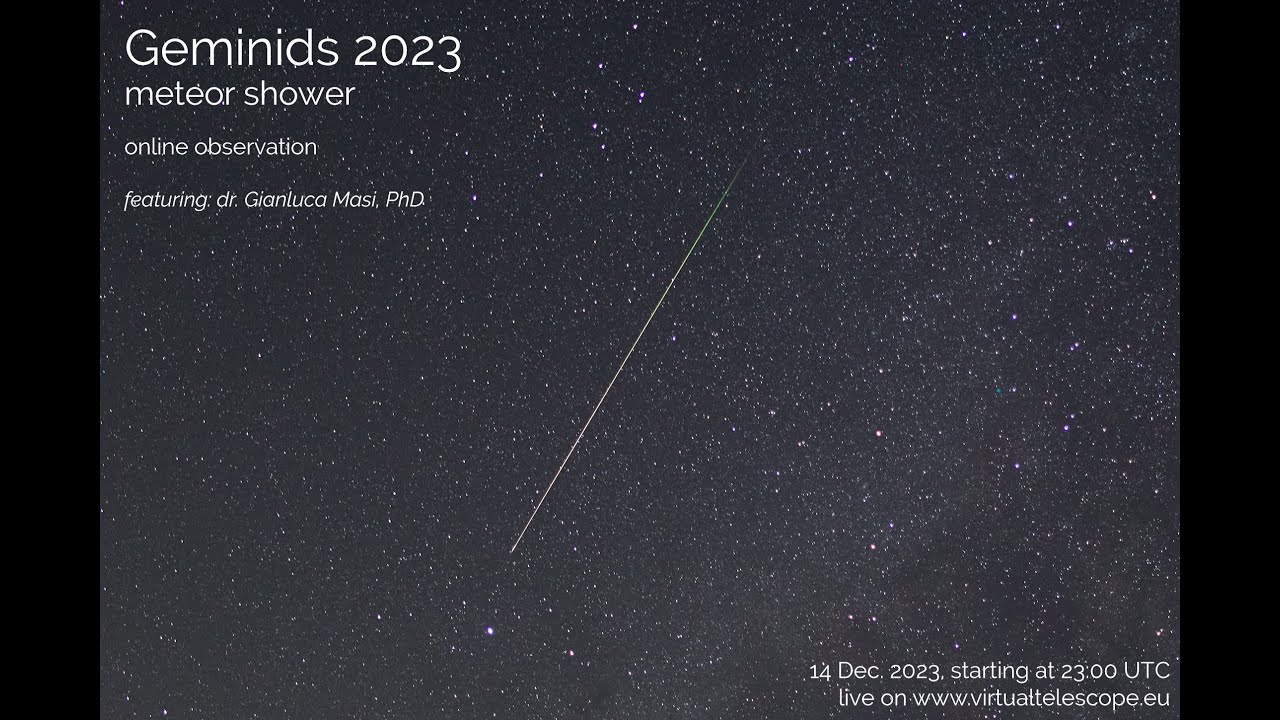 live meteor shower right now 2023