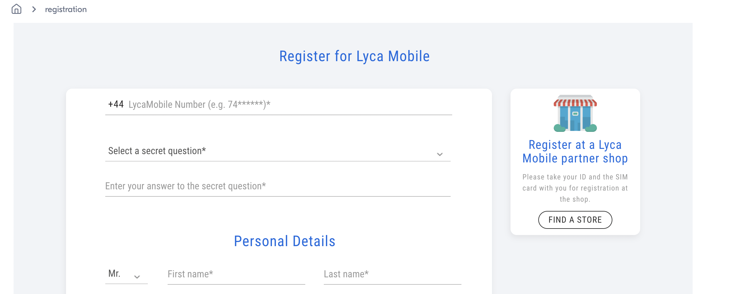 lyca registration