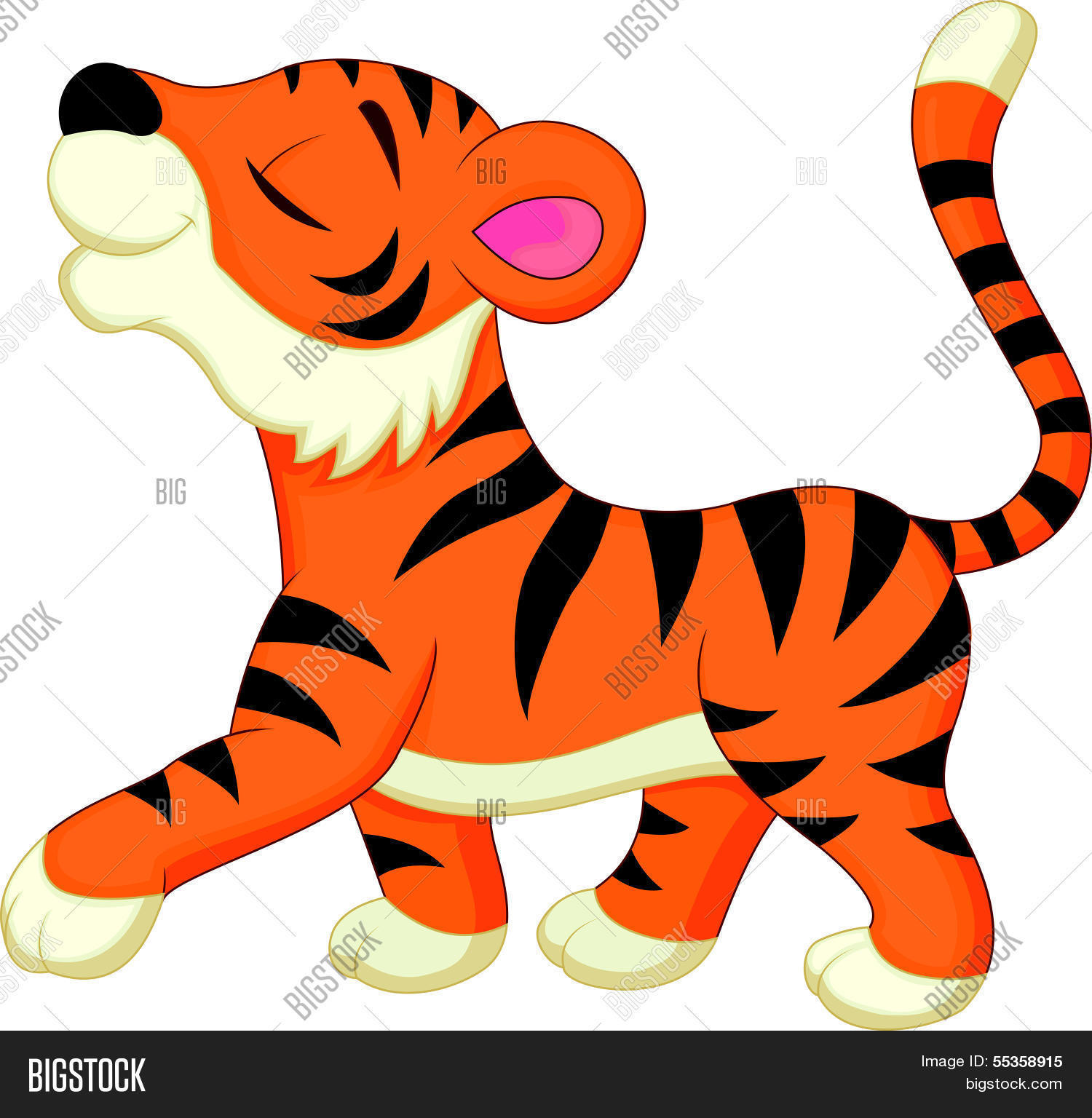 cute tiger vector