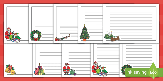 father christmas letter border