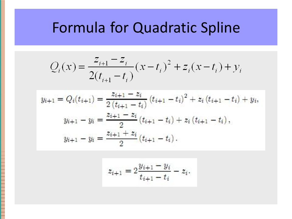 quadratic spline interpolation calculator