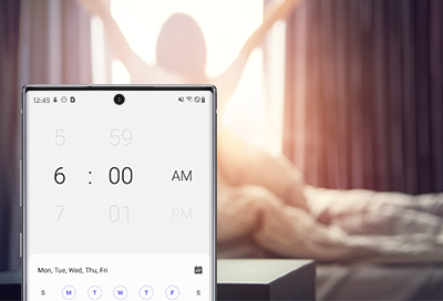 alarm clock on samsung