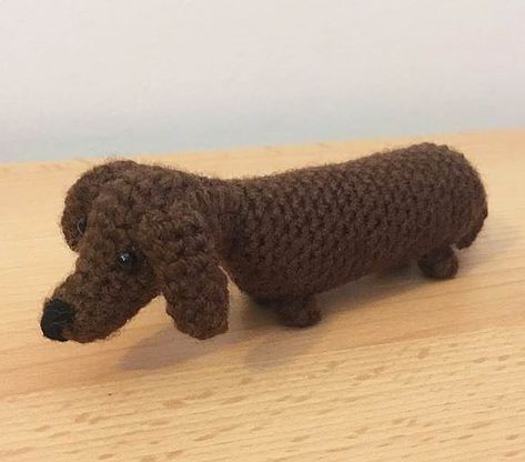 crochet dachshund dog pattern