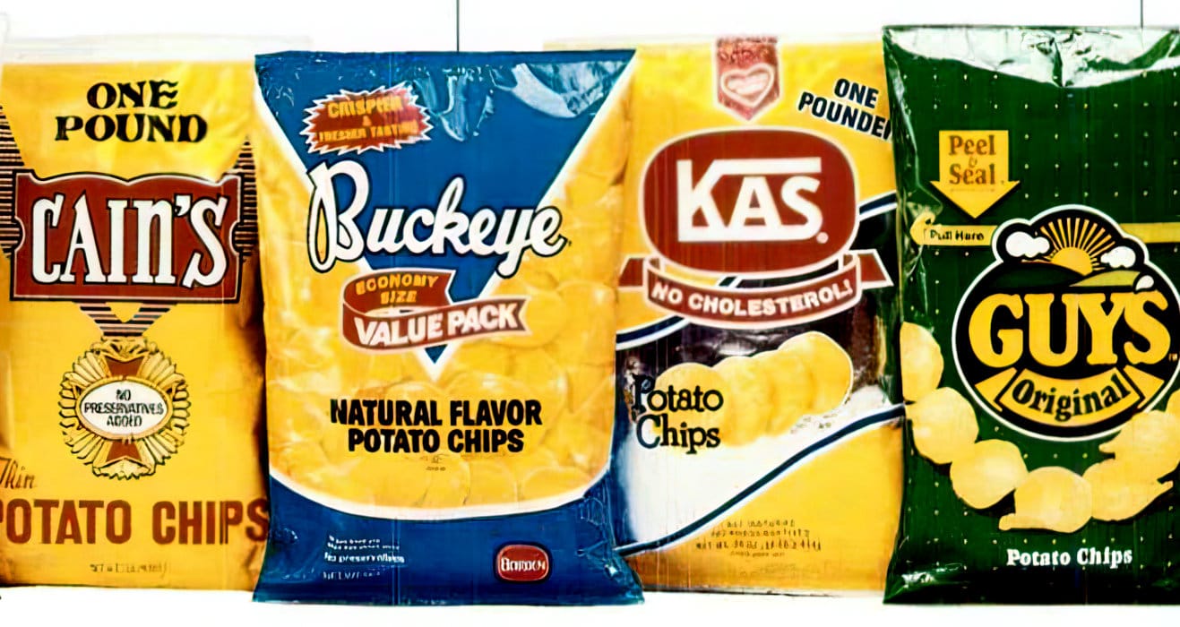 potato chip brands from the 70s