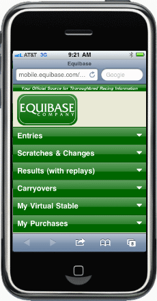 equibase workouts