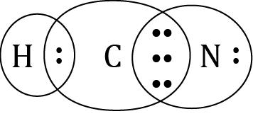 lewis dot structure for hcn