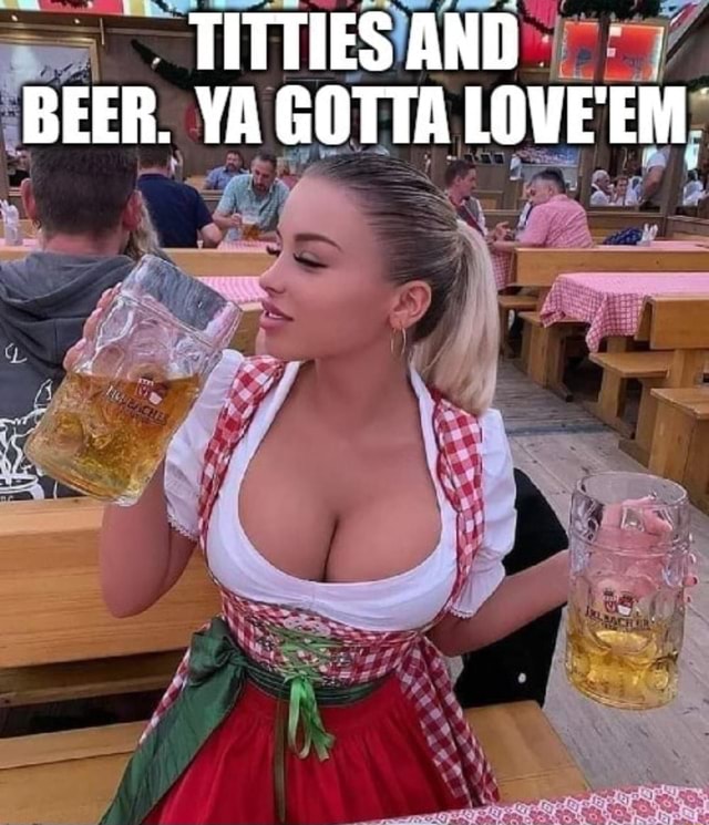 titties and beer meme