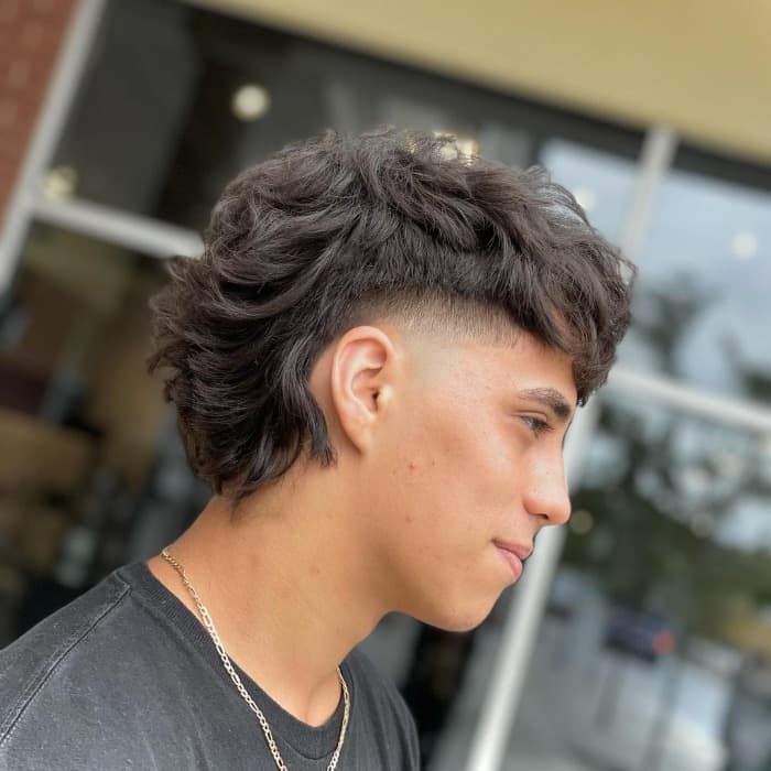 mens messy mullet