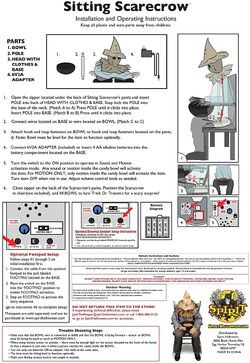 spirit halloween display instructions