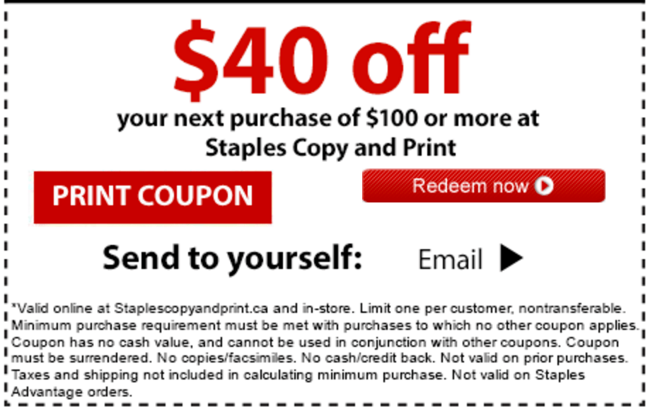 staples print discount code canada