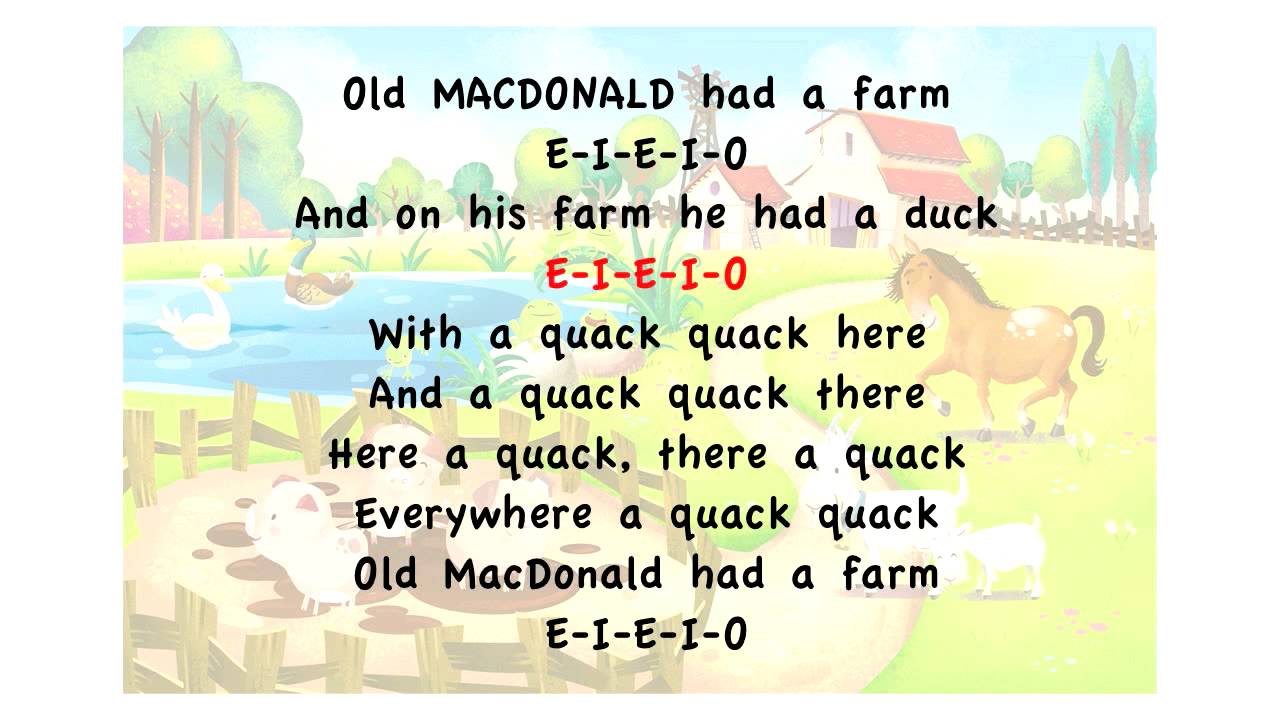 old macdonald farm lyrics