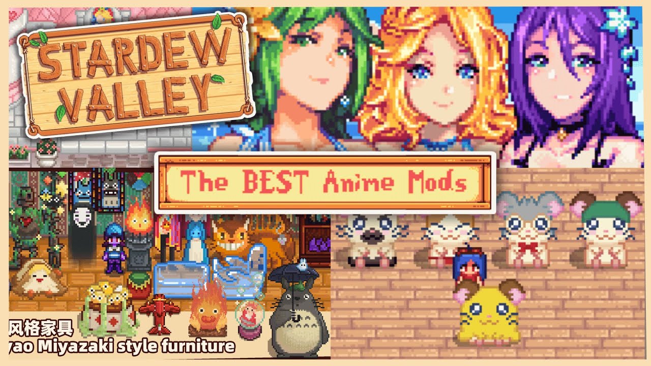 stardew valley anime mod